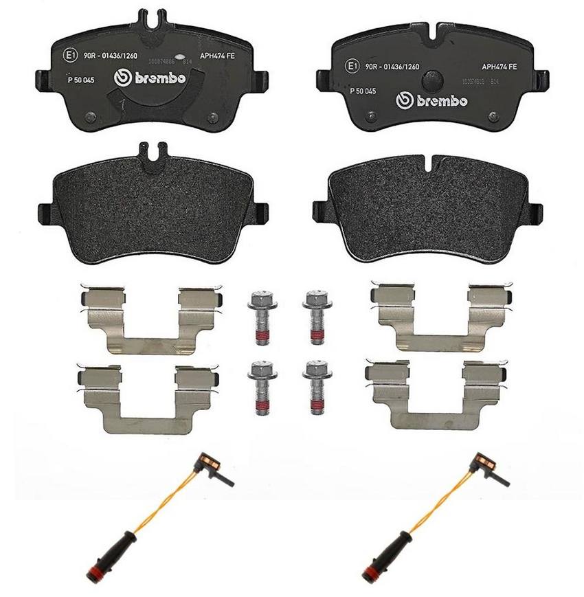 Brembo Brake Pad Set Kit - Front (Low-Met) (with Sensors)
